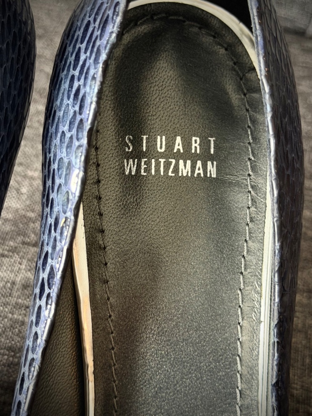 Stuart Weitzman Heels | Power - Sea Crystal Snake | size 12 | 105cm / 4.25 heel - Picture 5 of 8